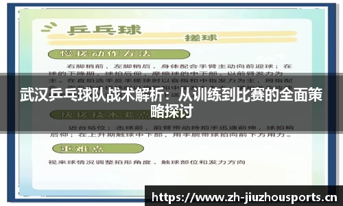 武汉乒乓球队战术解析:从训练到比赛的全面策略探讨